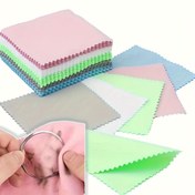 Resim 20 Adet Gümüş Parlatma Bezi, Profesyonel Mücevher ve Altın/Gümüş Eşya Temizlik Bezleri, Aşındırıcı Olmayan, Güç Gerektirmeyen, Bakım ve Parlatma İçin İdeal 