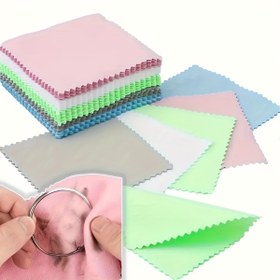 Resim 20 Adet Gümüş Parlatma Bezi, Profesyonel Mücevher ve Altın/Gümüş Eşya Temizlik Bezleri, Aşındırıcı Olmayan, Güç Gerektirmeyen, Bakım ve Parlatma İçin İdeal 