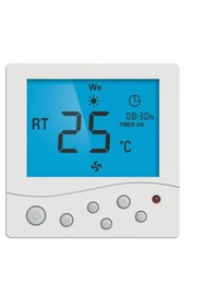 Resim Genel Markalar Sıva Üstü Dijital Fancoil Termostatı SM2008FFS-L 4 BORULU 