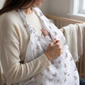 Resim Müslin Bebek Emzirme Önlüğü - Iconique Lapin 