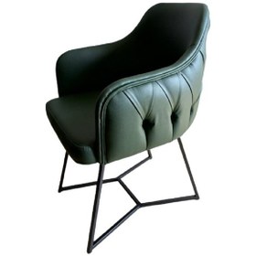 Resim Tekli Bekleme Koltuğu Kapitoneli Yeşil 