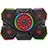Resim Rampage S47 COOLFLOW 5 Adet Kırmızı Led Fan 1 Usb 7 Farklı Kademe Ayarı 10 17.3 Notebook Soğutucu Stand 