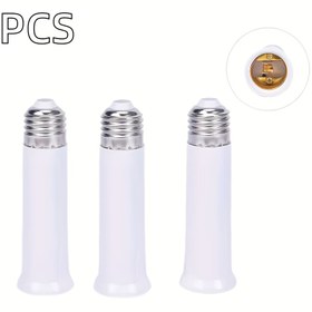 Resim 3 adet Uzatıcı Lamba Tutucu Taban Ampul Uzatma Soket Adaptörü LED Işık Adaptörü Dönüştürücü 120mm/4.72in, Kablolu Oda Elektrikli, 85V-265V Çalışma Gerilimi, Pil Gerektirmez, Endüstriyel ve Bilimsel Kullanım için 