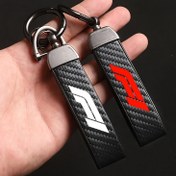 Resim 1 adet Karbon Fiber Desenli F1 Anahtarlık - Şık Siyah ve Kırmızı Yarış Tasarımı, Dayanıklı Çinko Alaşımlı ve Sahte Deri, Spor Tutkunları ve Nostaljik Hediye Fikirleri için Mükemmel, Yarış Aksesuarları | Şık Anahtarlık | Karbon Fiber Tasarımı 
