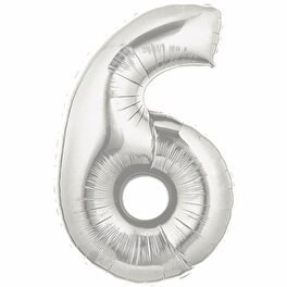 Resim 6 Numara Silver Folyo Balon 