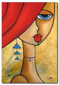 Resim Kadın Portre Kanvas Tablo Sy-1019 