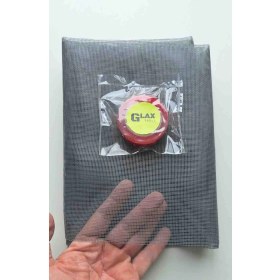 Resim Glax Tools Sineklik Pratik Hazır Fiber Sineklik 100CM x 65CM + Çift Taraflı Silikon Bant 2m. 
