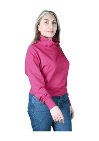 Resim Kadın 2 İplik Degaje Yaka Sweatshirt 001 