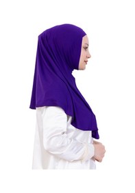 Resim Modish Group Hazır Türban & Başörtü Viskon Bone Setli Rahat Tesettür Şal İslami Giyim - Krem Mor 