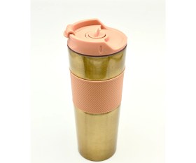 Resim Flyon Yüksek Kaliteli Sıcak ve Soğuk French Press Çelik Termos Kupa Bardak Mug 500 ML Kahve ve Bitki Çayı 