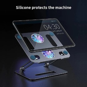 Resim Daytona ST-801 Çift Fanlı Alüminyum Katlanabilir Laptop Dizüstü Bilgisayar Macbook Standı 