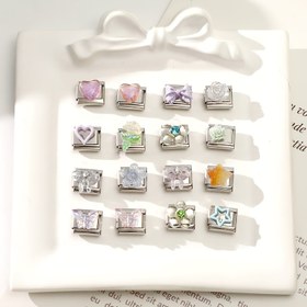 Resim 1 Adet Şık Zarif Floral Kalp Fiyonk Desenli Gümüş Serisi Moda Trend Yama DIY Kreativ Özenle Hazırlanmış Bilezik Aksesuar, Doğum günleri ve yıl dönümleri İçin Hediye (Tek Parça), Harika Bir hediy farkı, Çarpıcı çekicilikt, Șık şekillendirme. İnce ișlemeli. Takım parcasi. Dizaynlak bantlar 