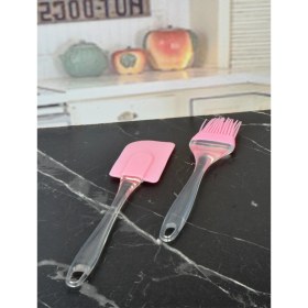 Resim Ucuzal Silikon Yumurta Fırçası ve Spatula 2'li Set 