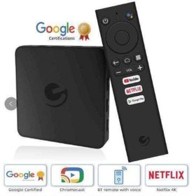 Resim Ematıc Agt419 4k Ultra Hd Androıd Tv Box Netflıx Google Sertifikalı 