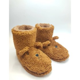 Resim Kulaklı, Nakışlı, Içi Peluş, Kaydırmaz, Sessiz ve Termo Taban, Pofuduk, Boğazlı Kadın Ev Botu Panduf 