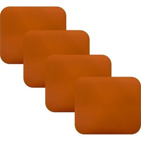 Resim Knsz oturma minderi 4 lü mazlum trn suni deri tel sandalyesi oturma yeri için 