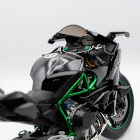 Resim Meanyou Kawasaki H2R 1:6 Ölçek Gazlayan Motosiklet - Altın 