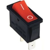 Resim Ic-114 Tekli Dar Işıksız Anahtar On-Off 2 Bacaklı Kırmızı 1 Adet 