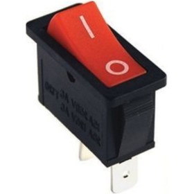 Resim Ic-114 Tekli Dar Işıksız Anahtar On-Off 2 Bacaklı Kırmızı 1 Adet 