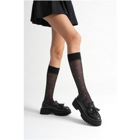 Resim Anim Kadın Günlük Siyah Loafer Ayakkabı Siyah 