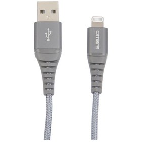 Resim Omars MFI Sertifikalı USB to Lightning iPhone / iPad Uyumlu Hızlı Şarj ve Data Kablosu 1 Metre Gri 