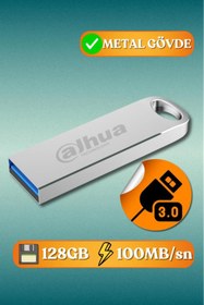 Resim Dahua 128GB USB3.2 Metal USB Flash Bellek U106 Gri 