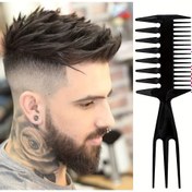 Resim Dokulu Saç Şekillendirme Tarağı - Hacimli Saçlar için Ergonomik Anti-Statik Tarak, Koku Yok, Fade & Kabarık Görünümler için İdeal, Fade Saç Kesimi Aksesuarı|Modern Saç Şekillendirme|Dayanıklı Plastik Tarağı, Saç Şekillendirme Araçları 
