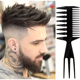 Resim Dokulu Saç Şekillendirme Tarağı - Hacimli Saçlar için Ergonomik Anti-Statik Tarak, Koku Yok, Fade & Kabarık Görünümler için İdeal, Fade Saç Kesimi Aksesuarı|Modern Saç Şekillendirme|Dayanıklı Plastik Tarağı, Saç Şekillendirme Araçları 