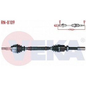 Resim Renault Laguna Iı Bg0/1 1.6i 16v M-t Jh3 Sanzıman Uzunluk 793,5mm 01-07 Komple Aks Sağ Ön 80107530 
