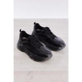 Resim Derinet Bağcıklı Yüksek Taban Kadın Sneaker 