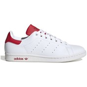 Resim Id1979-k Adidas Stan Smıth Kadın Spor Ayakkabı Beyaz Beyaz - Bordo 