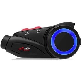 Resim Maxto M3S 2k Hd 1440P Kameralı Intercom Motosiklet Kask Intercom 