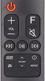 Resim KIMISS AKB75595331 SL5Y SL6Y SN6Y SL4Y SNH5 SN5Y SL10Y SL9Y SL8Y SL5Y Ile Uyumlu Soundbar Uzaktan Kumanda – Ergonomik Tasarım, ABS Malzeme, Pille Çalışan Ve Hassas 