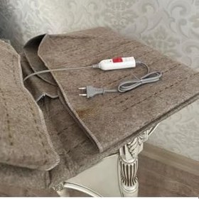 Resim Çift Kişilik Elektrikli Alt Battaniye (KAHVERENGİ) (120 X 155CM) 