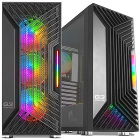 Resim Green Grıffın G3 4X120 Mm Argb 2X3.2 2X2.0 Usb Tempered Oyun Kasası Psu Yok 