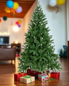 Resim 220 Cm Yılbaşı Ağacı 850 Gür Dallı Metal Ayak 1. Sınıf Çam Ağacı Noel Ağacı 23 CM 