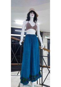 Resim Eren Style Otantik Nakış İşlemeli Harem Şalvar Lastikli Pantolon Turkuaz 