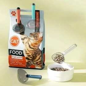 Resim Klipsli Ölçekli Kedi Köpek Mama Küreği 