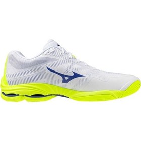 Resim Mizuno Wave Lightning Pro Unisex Voleybol Ayakkabısı Beyaz / Sarı Çok Renkli 