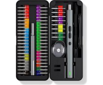 Resim Bueattuh 58 1 Arada Elektrikli Tornavida Seti Hassas Araçlar Şarj Edilebilir Mini Küçük Kit Kablosuz Mobil Cep Telefonu Onarımını Izlemek Için (Yurt Dışından) 