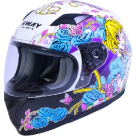 Resim Sway Kapalı Çocuk Kask Sw 815K Gloss Girl 