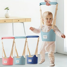 Resim 1 adet Elde Taşınabilir Erken Yürüyüş Yardımcısı - Kaymaz Traction Kayışları ile Dayanıklı Polyester Korse - Bebekler, Diş Çıkarma ve Küçük Çocuklar için - Düşmeleri Azaltır ve Koordinasyonu Geliştirir - İdeal Bebek Öğrenme Aracı, Küçük Çocuk Yürüyüş Yardımcısı, Güvenli Uyum Kayışları, Sağlam İnşaat 