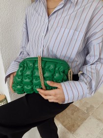 Resim Folk Yeşil Çanta 