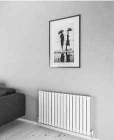 Resim Warma Palesa Yatay Çelik Radyatör 1002x600 Pütürlü Beyaz Ral 9016 