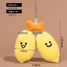 Resim Silver1 Yeni Yumurta Bebek Parti Peluş Oyuncaklar Çanta Çekicilik Bebek Bebek Pratik Bebek Anahtarlık (Yurt Dışından) 