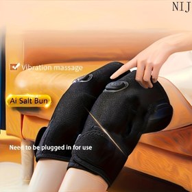 Resim NIJ USB-Powered Elektrikli Dizlik Vibration Masajı ve Sıcak Sıkıştırma ile - Ayarlanabilir Kayışlar, Erkekler ve Kadınlar için Ergonomik Tasarım, Diz Bakımı, Ameliyat Sonrası İyileşme, Rahat Uyum, Ergonomik Tasarım, Güvenli Uyum, Güvenli Uyum Tasarımı 