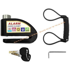 Resim Racing Moto Locks 110 Db Alarmlı Disk Kilidi Siyah 