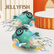 Resim Şenlikli Sihirli Dans Eden Denizanası Oyuncak, Çocuklar için Işık ve Müzik Sensörlü Etkileşimli Elektrikli Oyuncağı, Erkek ve Kız Çocukları İçin İdeal Doğum Günü Hediyesi, Cadılar Bayramı & Noel Hediyesi 