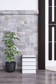 Resim mokaparkavm Akasya Duvara Monte Katlanabilir Tabure Çok Amaçlı Oturak Engelli Oturağı Beyaz 