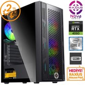 Resim Raxius Nova G1 i7 4060-17F05F Intel Core i7 11700F 32 GB RAM 512 GB SSD RTX 4060 FreeDOS Gaming Masaüstü Bilgisayar Raxius